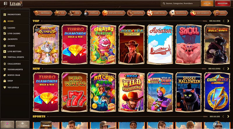 Overview of lizaro casino